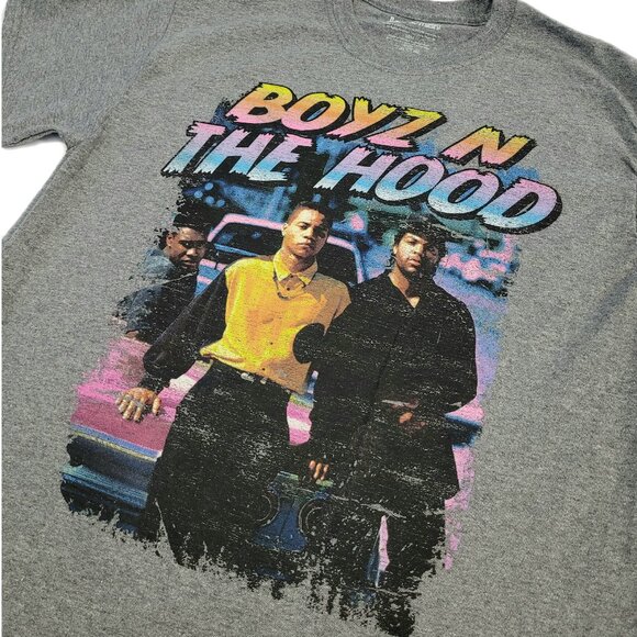 Boyz N The Hood Grey Graphic T-Shirt - Picture 2 of 4